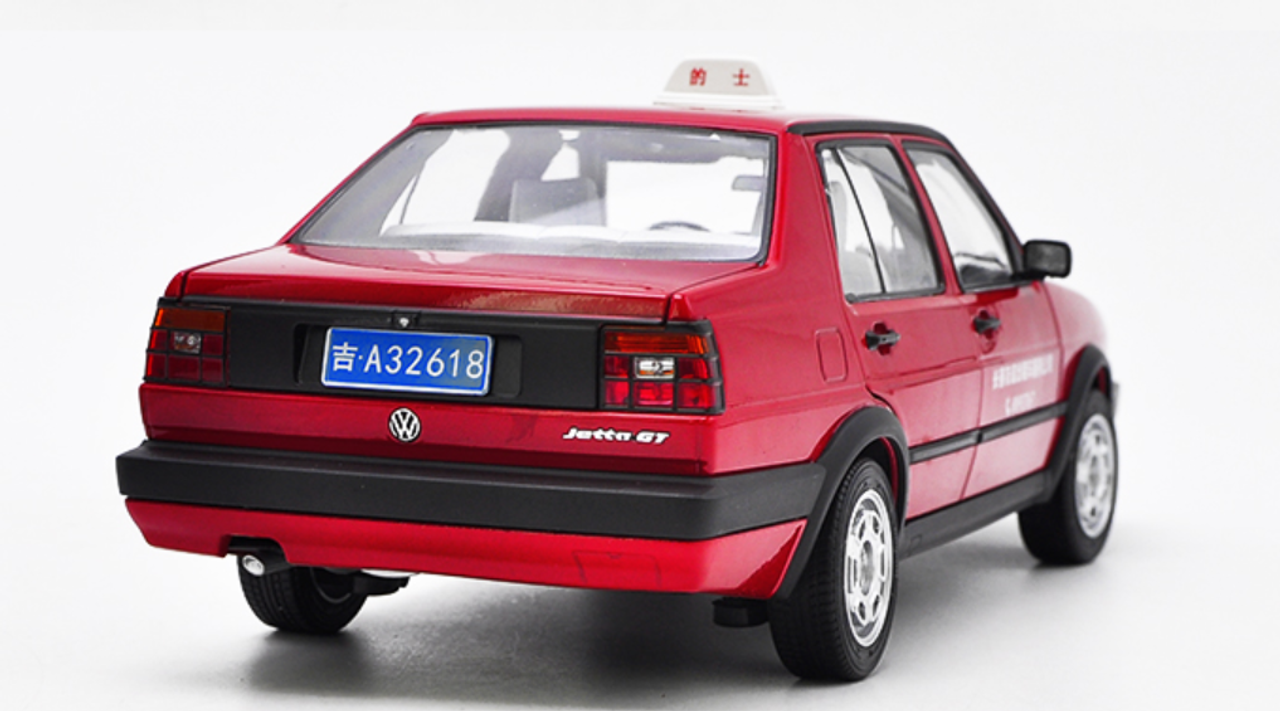 1/18 Dealer Edition Volkswagen VW Jetta GT 2nd Generation (A2, Typ 20E/1G; 1984–1992) Taxi Diecast Car Model