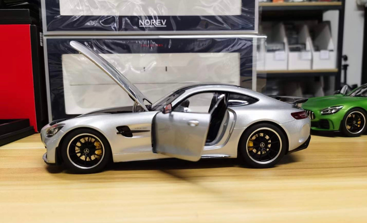 1/18 Norev Mercedes-Benz AMG GTR (Silver) Diecast Car Model