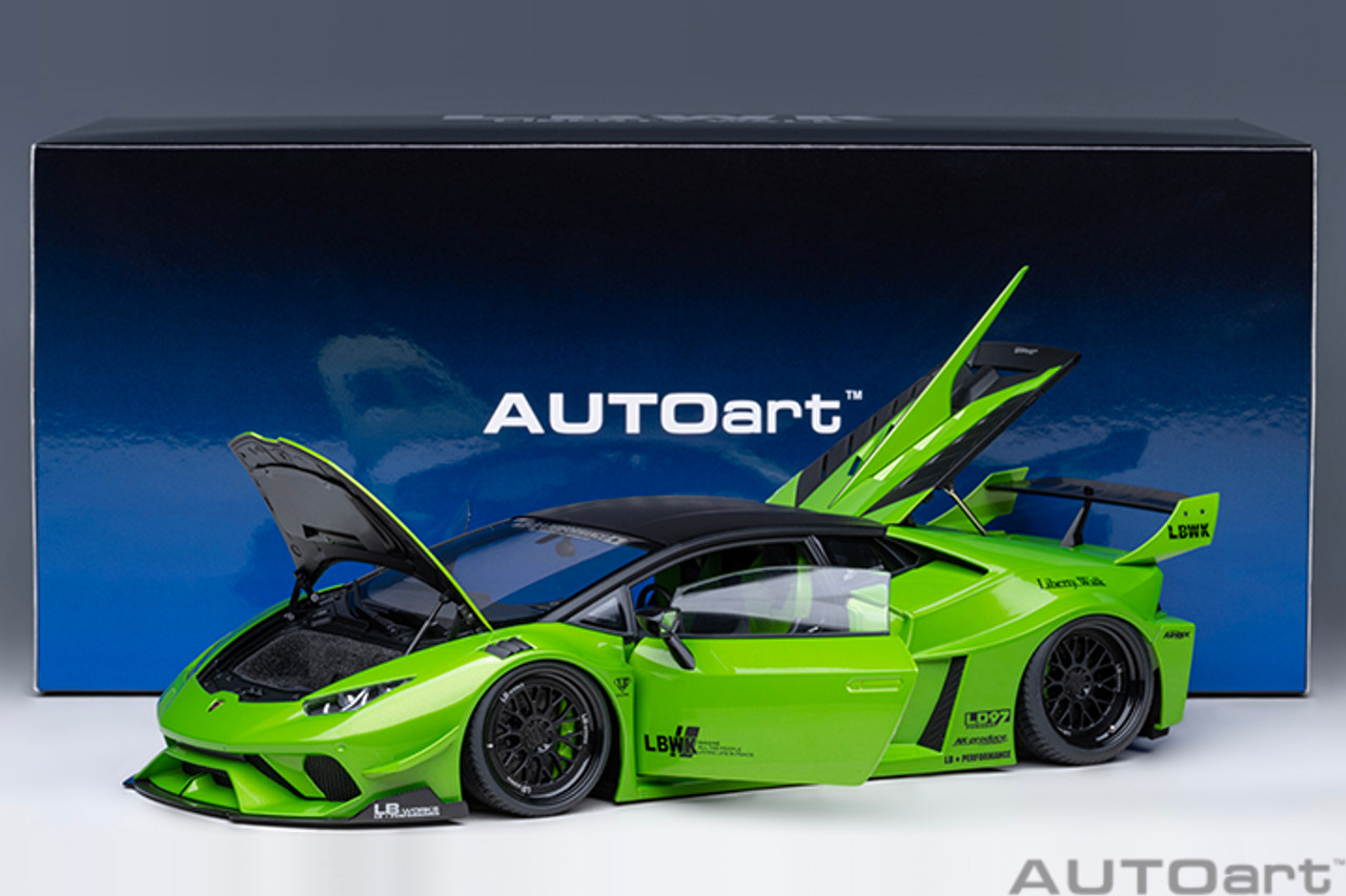 1/18 AUTOart Lamborghini Huracan GT Liberty Walk LB Silhouette Works (Pearl Green) Car Model