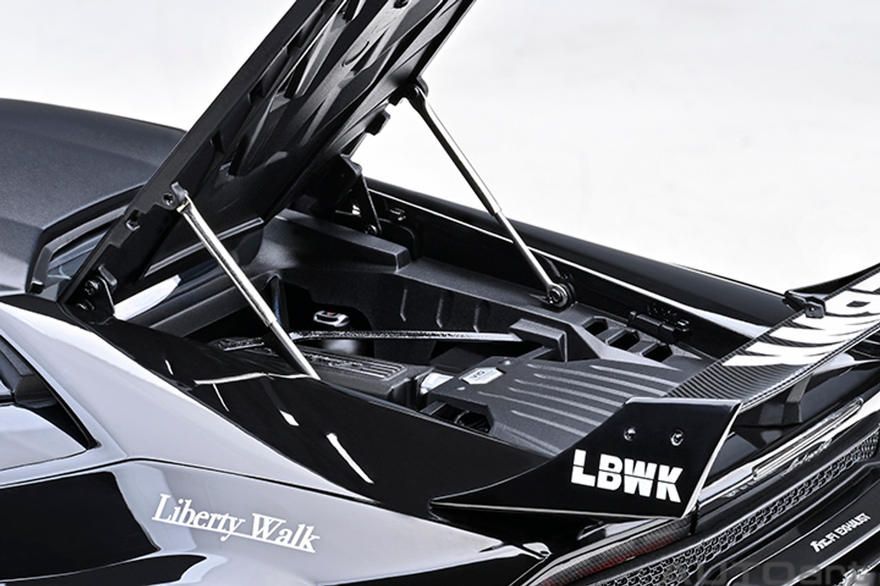 1/18 AUTOart Lamborghini Huracan GT Liberty Walk LB Silhouette Works (Black) Car Model
