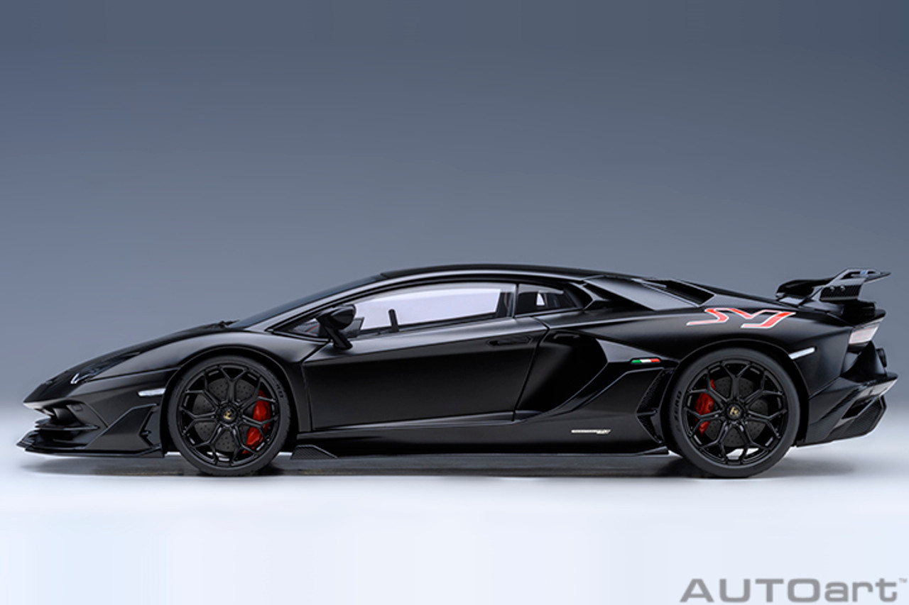 1/18 AUTOart Lamborghini Aventador SVJ (Nero Nemesis Matte Black