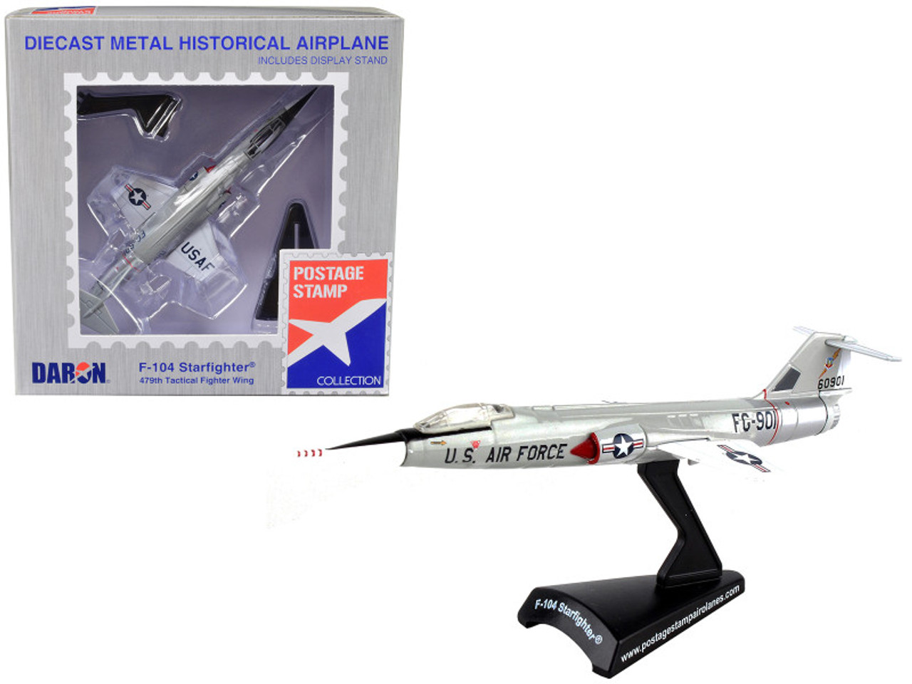 Lockheed F-104 Starfighter Fighter Aircraft "479th Tactical Fighter Wing" United States Air Force 1/120 Diecast Model Airplane by Postage Stamp