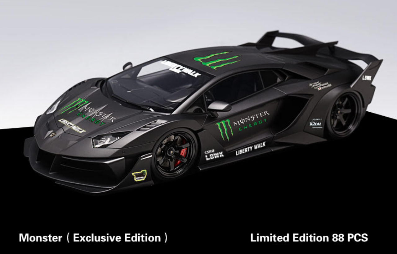 1/18 Ivy Lamborghini Aventador GT EVO LB Silhouette Works (Monster Edition) Resin Car Model Limited 88 Pieces