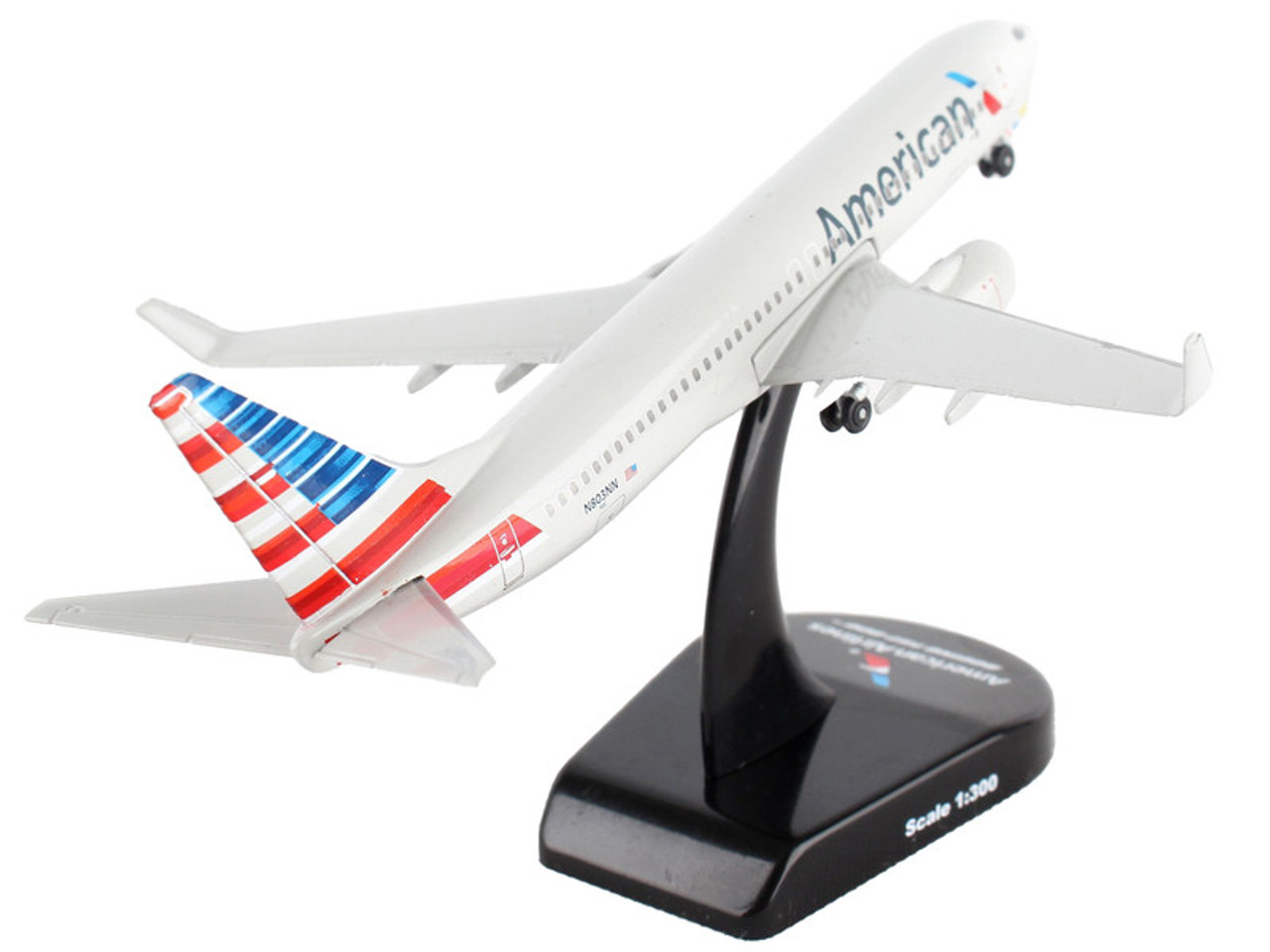Boeing 737 Next Generation Commercial Aircraft "American Airlines" 1/300 Diecast Model Airplane by Postage Stamp