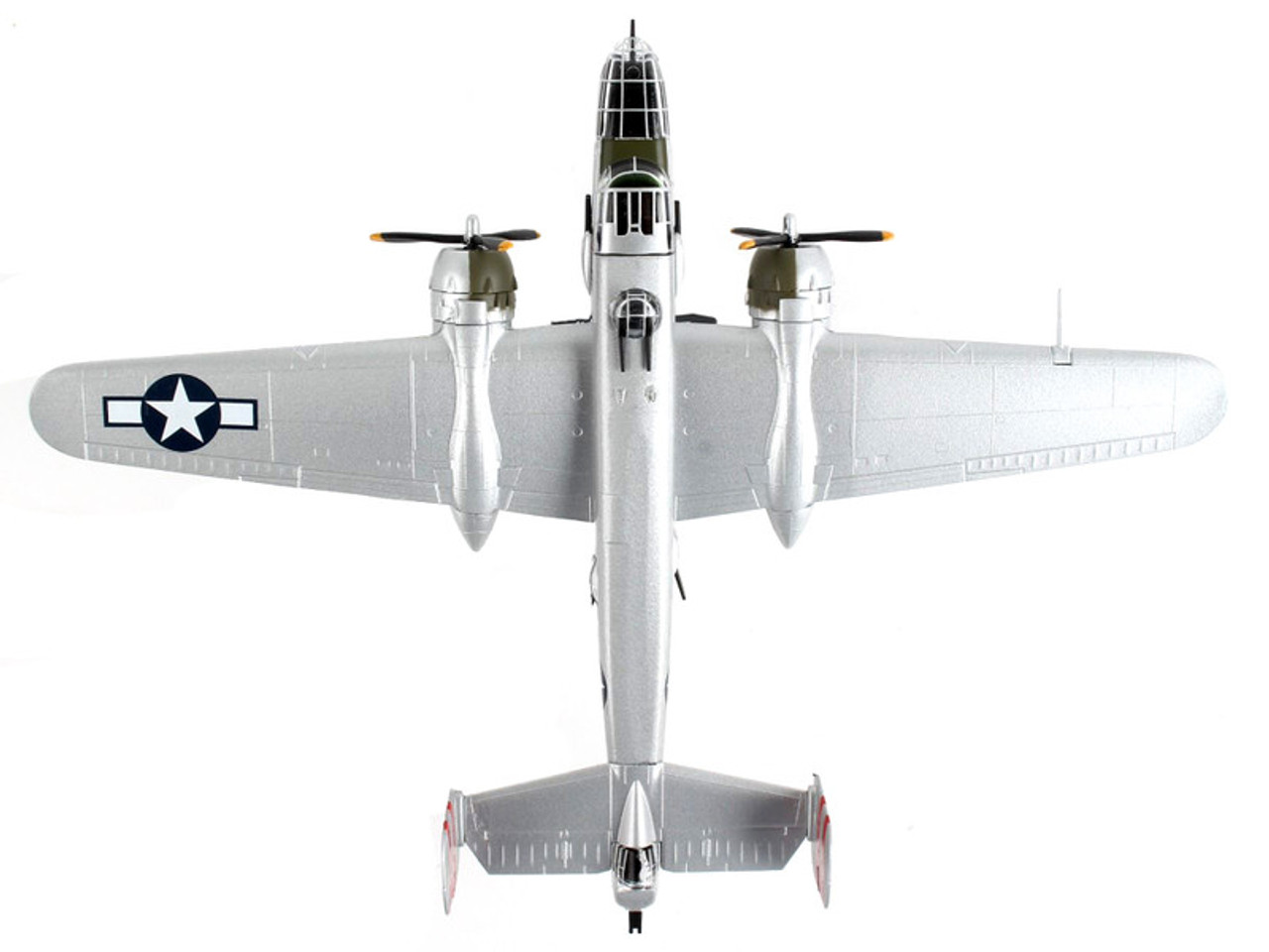 North American B-25J Mitchell Bomber Aircraft "Panchito" United States Air Force 1/100 Diecast Model Airplane by Postage Stamp