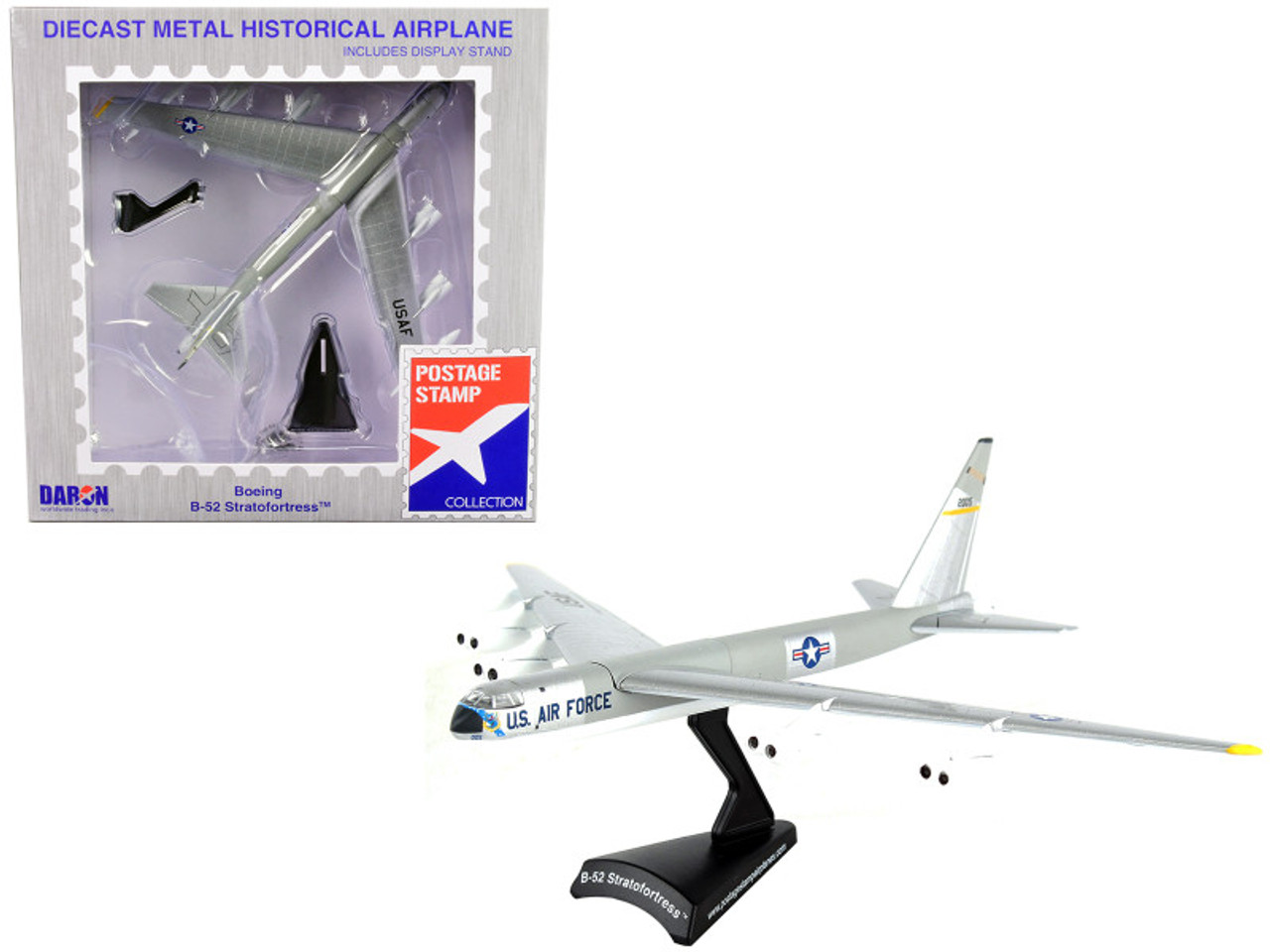 Boeing B-52 Stratofortress Bomber Aircraft "United States Air Force" 1/300 Diecast Model Airplane by Postage Stamp