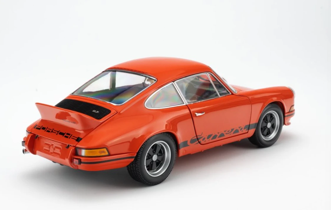1/18 Minichamps 1972 Porsche 911 Carrera RS (Orange W Black Decor) Diecast Car Model