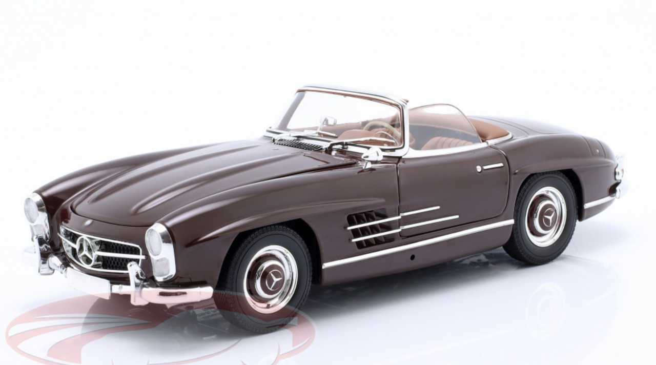 1/18 Minichamps 1957 Mercedes-Benz 300SL Roadster (W198) (Dark Red) Diecast Car Model