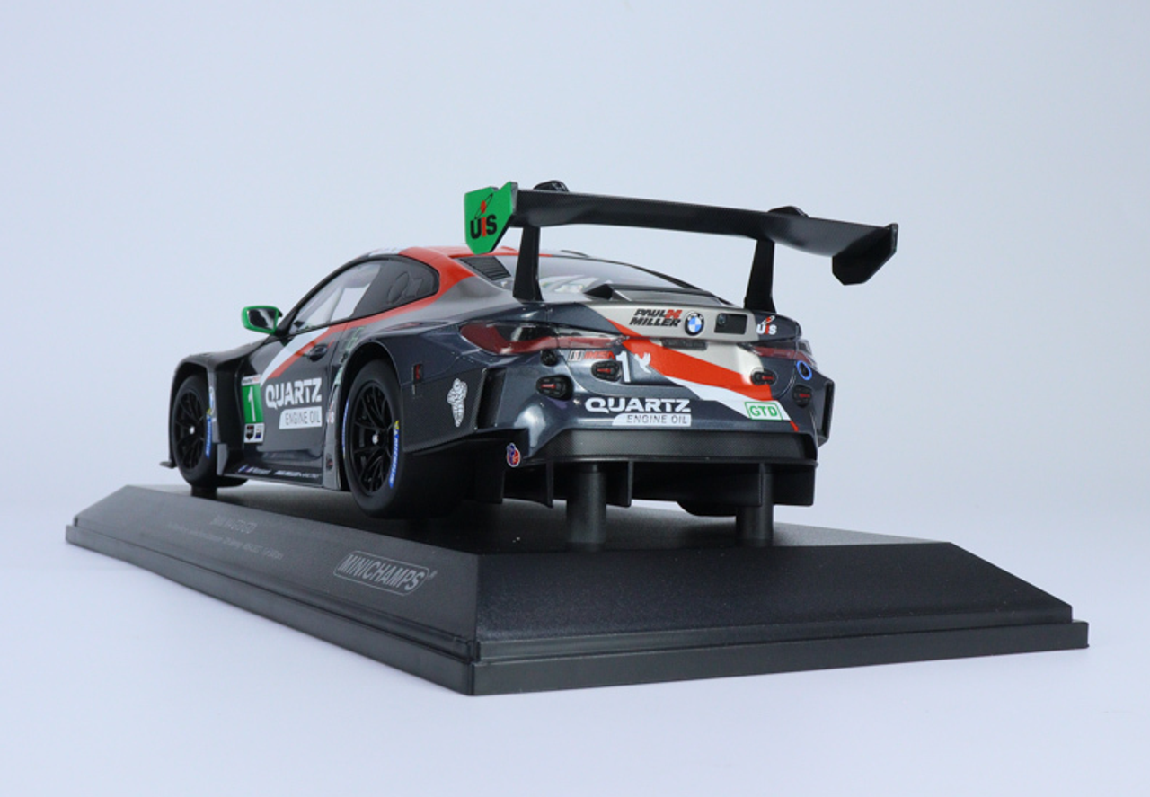 1/18 Minichamps 2022 BMW M4 GT3 #1 12h Sebring IMSA Paul Miller Racing Erik Johansson, Bryan Sellers, Madison Snow Car Model