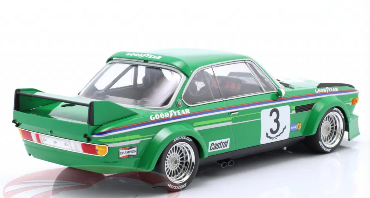 1/18 Minichamps 1978 BMW 3.0 CSL #3 Winner Brno Jolly Club Milano Martino Finotti, Carlo Facetti Diecast Car Model 1/18 Minichamps 1978 BMW 3.0 CSL #3 Winner Brno Jolly Club Milano Martino Finotti, Carlo Facetti Diecast Car Model