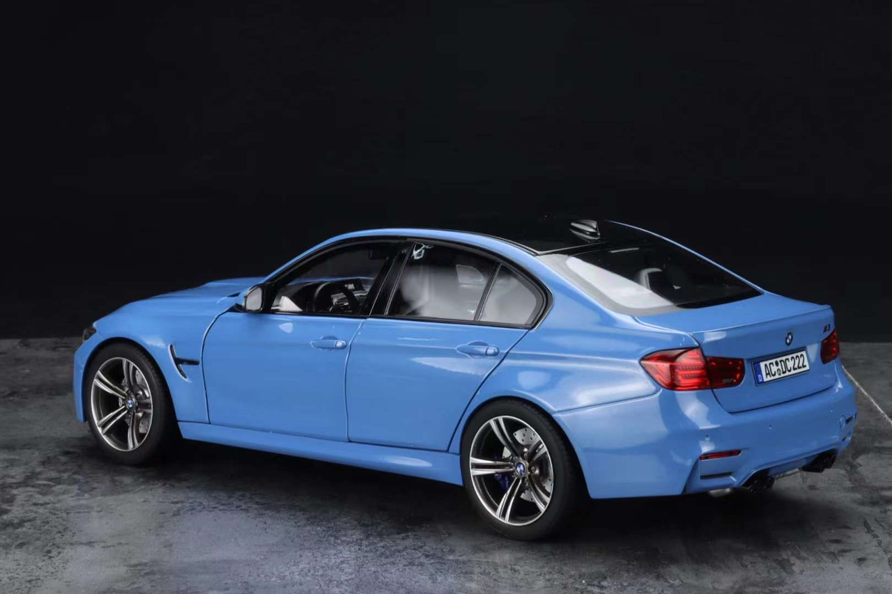 1/18 Norev 2015-2019 BMW M3 F80 (Yas Marina Blue) Diecast Car Model