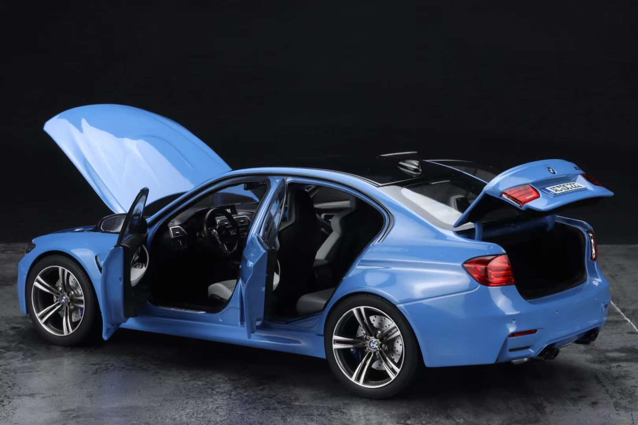 1/18 Norev 2015-2019 BMW M3 F80 (Yas Marina Blue) Diecast Car Model