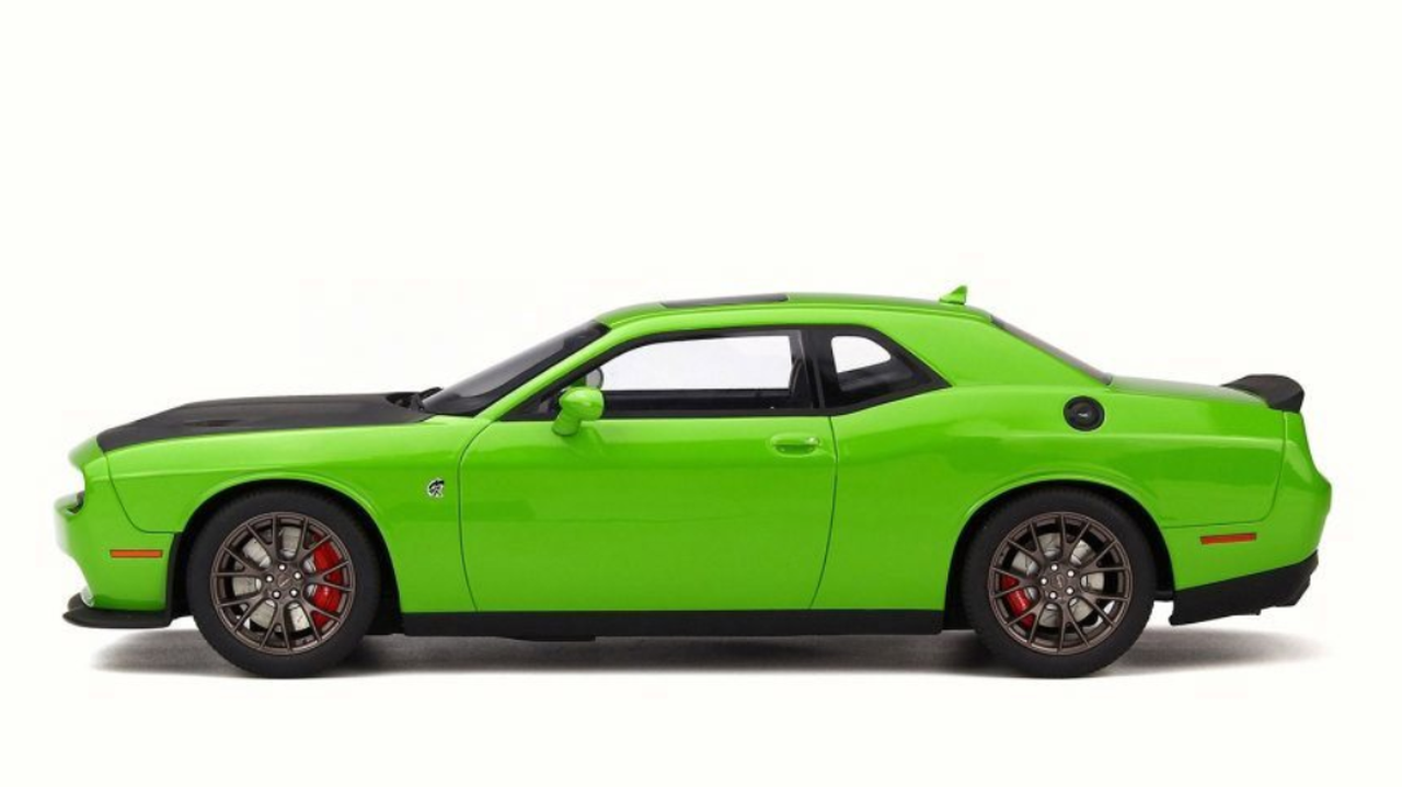 1/18 GTSpirit GT Spirit Dodge Challenger Hellcat (Green) Resin Car Model Limited
