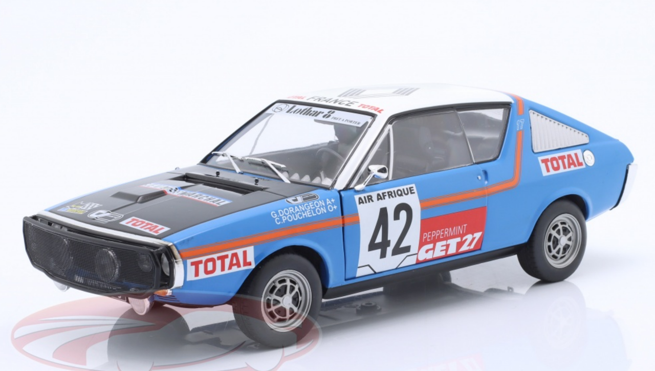 SOLIDO, RENAULT 17 #42 Rallye d'Abidjan Nice POUCHELON/ORANGEON