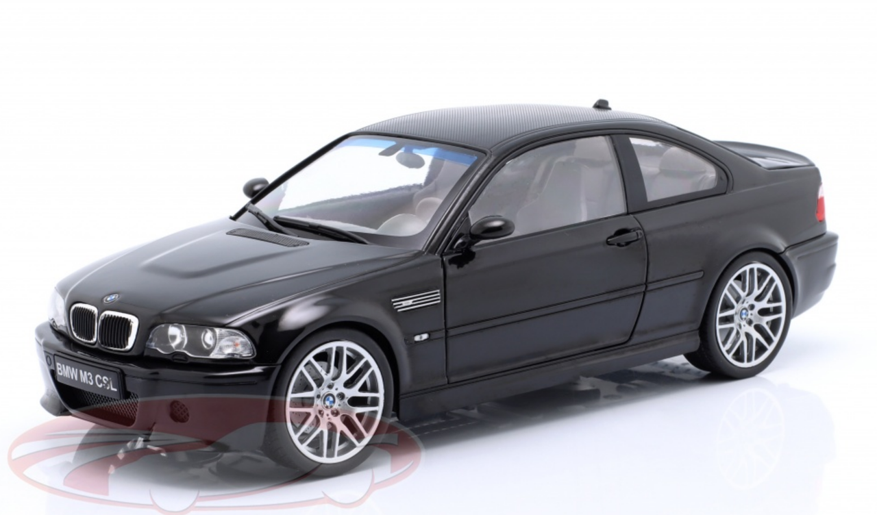 1/18 Solido 2003 BMW M3 (E46) CSL (Black) Diecast Car Model