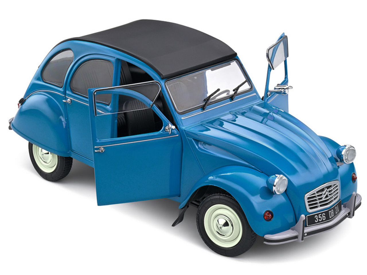 1/18 Solido 1982 Citroen 2CV6 (Blue) Diecast Car Model