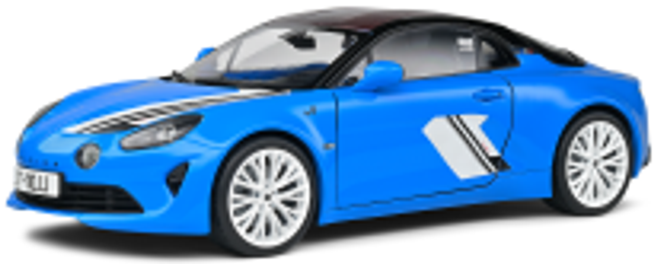 1/18 Solido 2023 Renault Alpine A110S San Remo 73 (Blue) Diecast Car Model