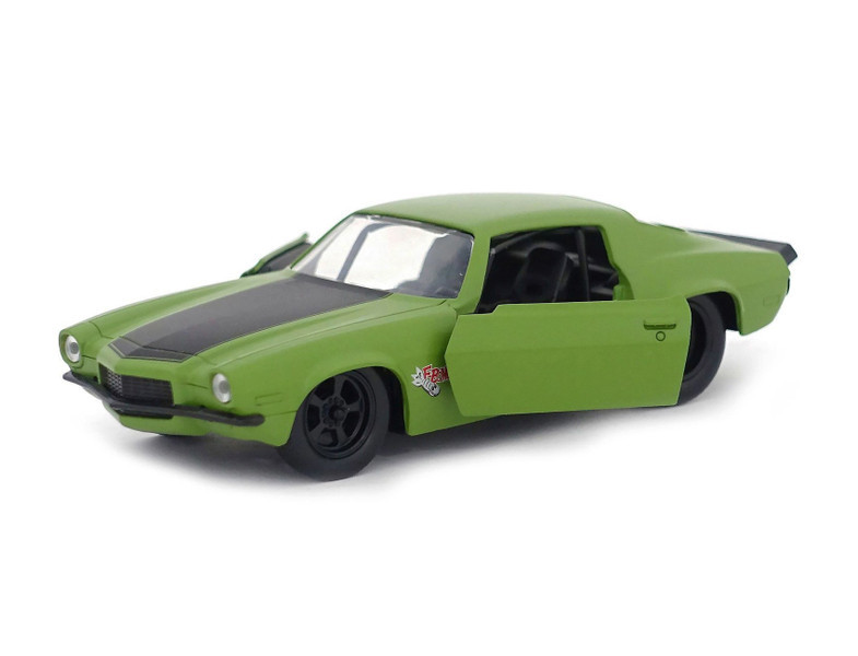1/32 Jada Dom's 1973 Chevrolet Camaro "F-Bomb" Green "Fast & Furious" Movie Diecast Car Model