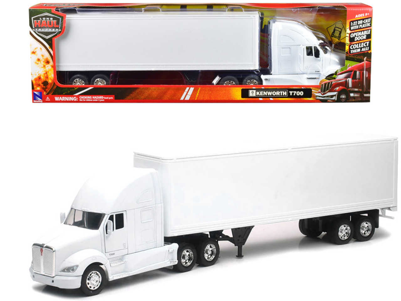 ワルキューレ Kenworth T700 Truck with Dry Goods Trailer White 