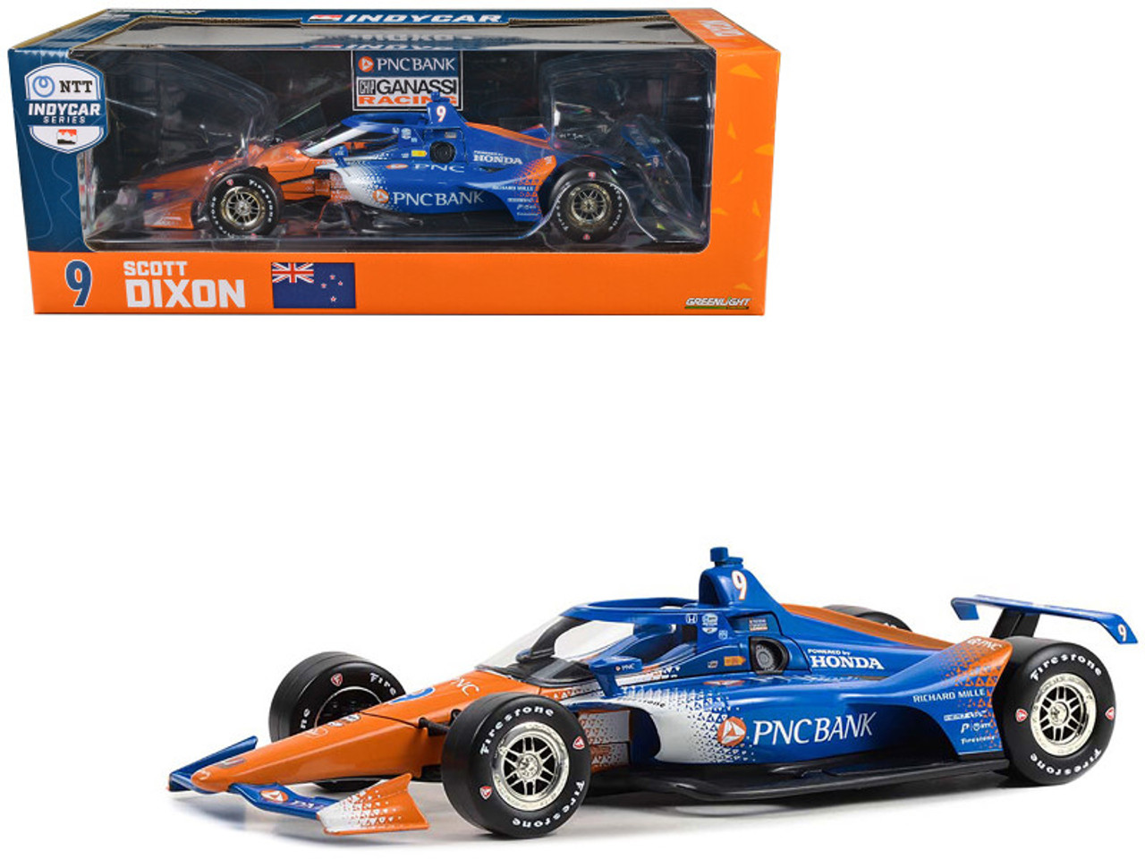 Dallara IndyCar #9 Scott Dixon "PNC Bank" Chip Ganassi Racing "NTT IndyCar Series" (2023) 1/18 Diecast Model Car by Greenlight