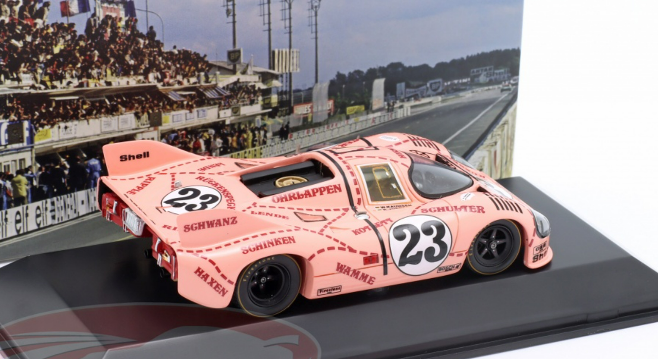 1/43 Dealer Edition 1971 Porsche 917/20 Sow, Pink Pig #23 24h LeMans Martini Racing Team Reinhold Joest, Willi Kauhsen Car Model