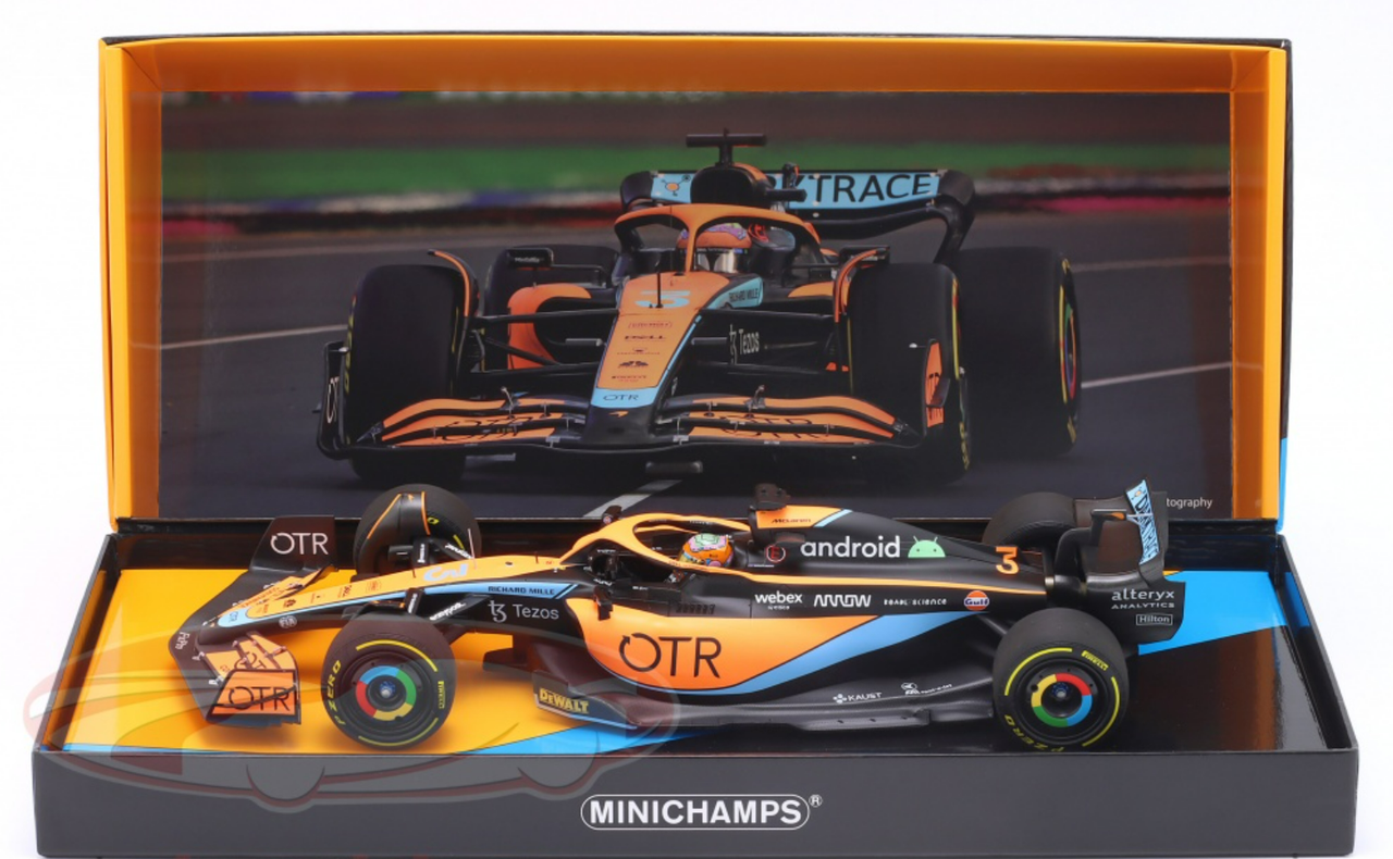 1/18 Minichamps 2022 Formula 1 Daniel Ricciardo McLaren MCL36 #3 6th ...