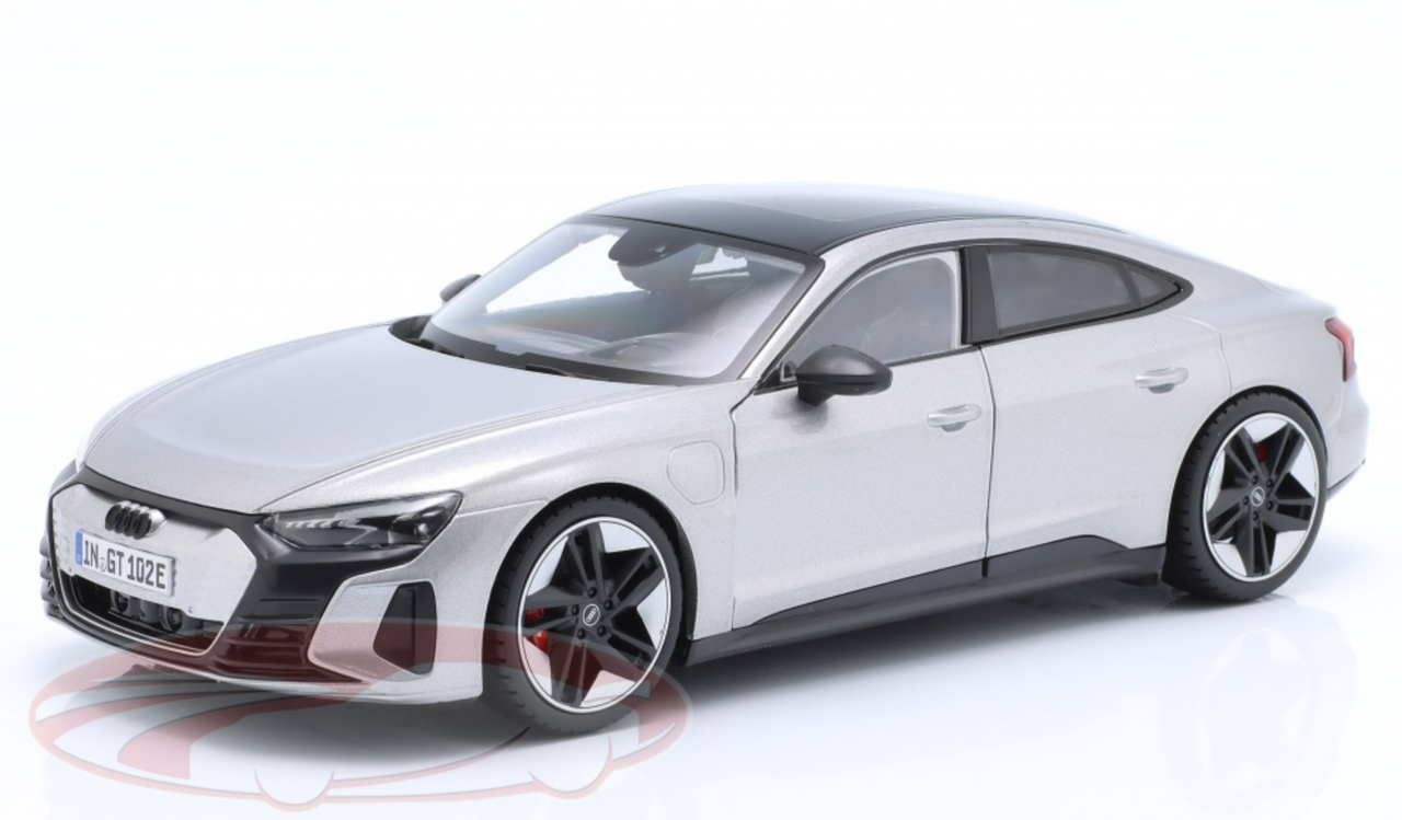 1/18 BBurago 2022 Audi RS E-Tron GT (Silver Metallic) Diecast Car Model