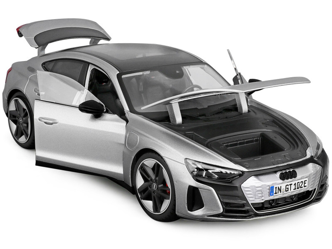 Bburago - 1/18 Scale Model Compatible with Audi RS Etron GT Replica  Miniature 2022 (Tactical Green)