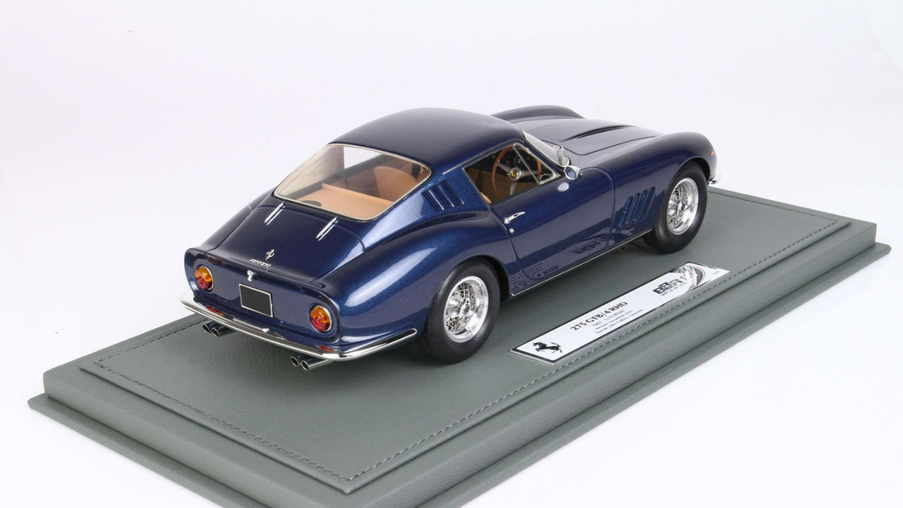 1/18 BBR 1967 Ferrari 275 GTB 4 RHD (Metallic Sera Blue) Resin Car 