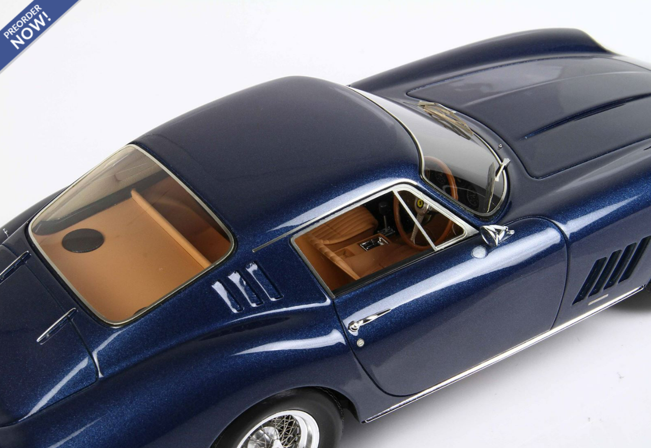 1/18 BBR 1967 Ferrari 275 GTB 4 RHD (Metallic Sera Blue) Resin Car