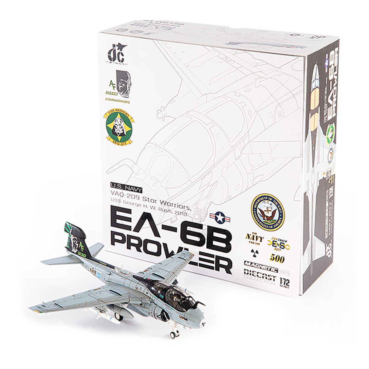 1/72 JC Wings 2010 EA-6B Prowler U.S. NAVY VAQ-209 Star Warriors Model