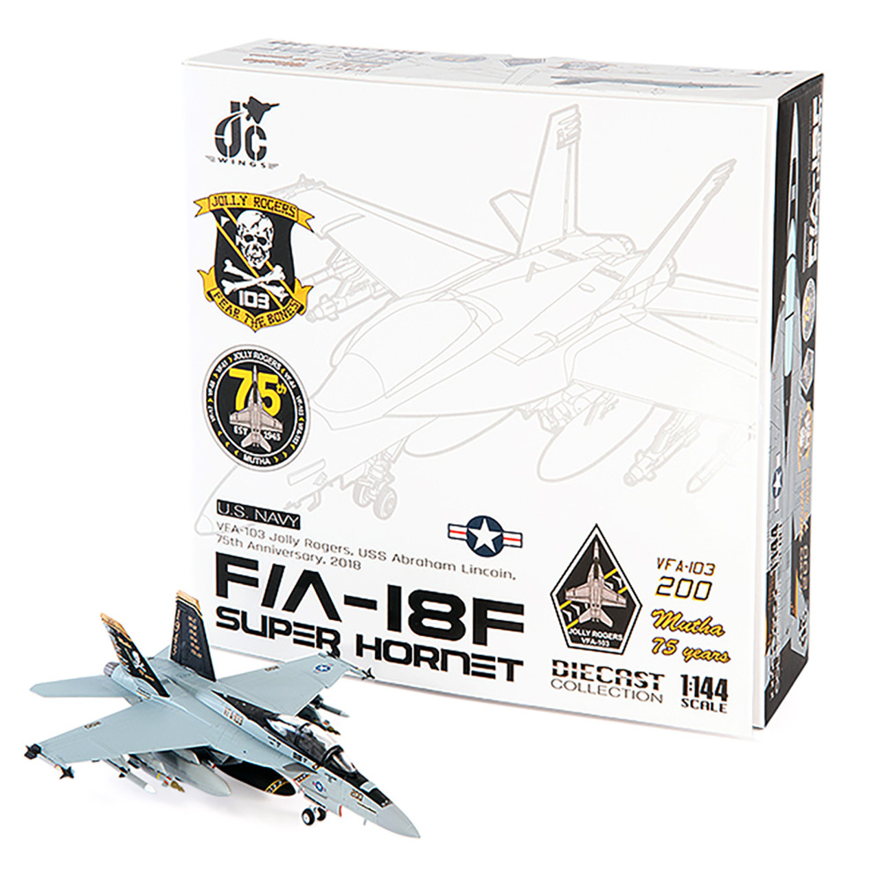 1/144 JC Wings 2018 F/A-18F Super Hornet U.S. NAVY VFA-103 Jolly