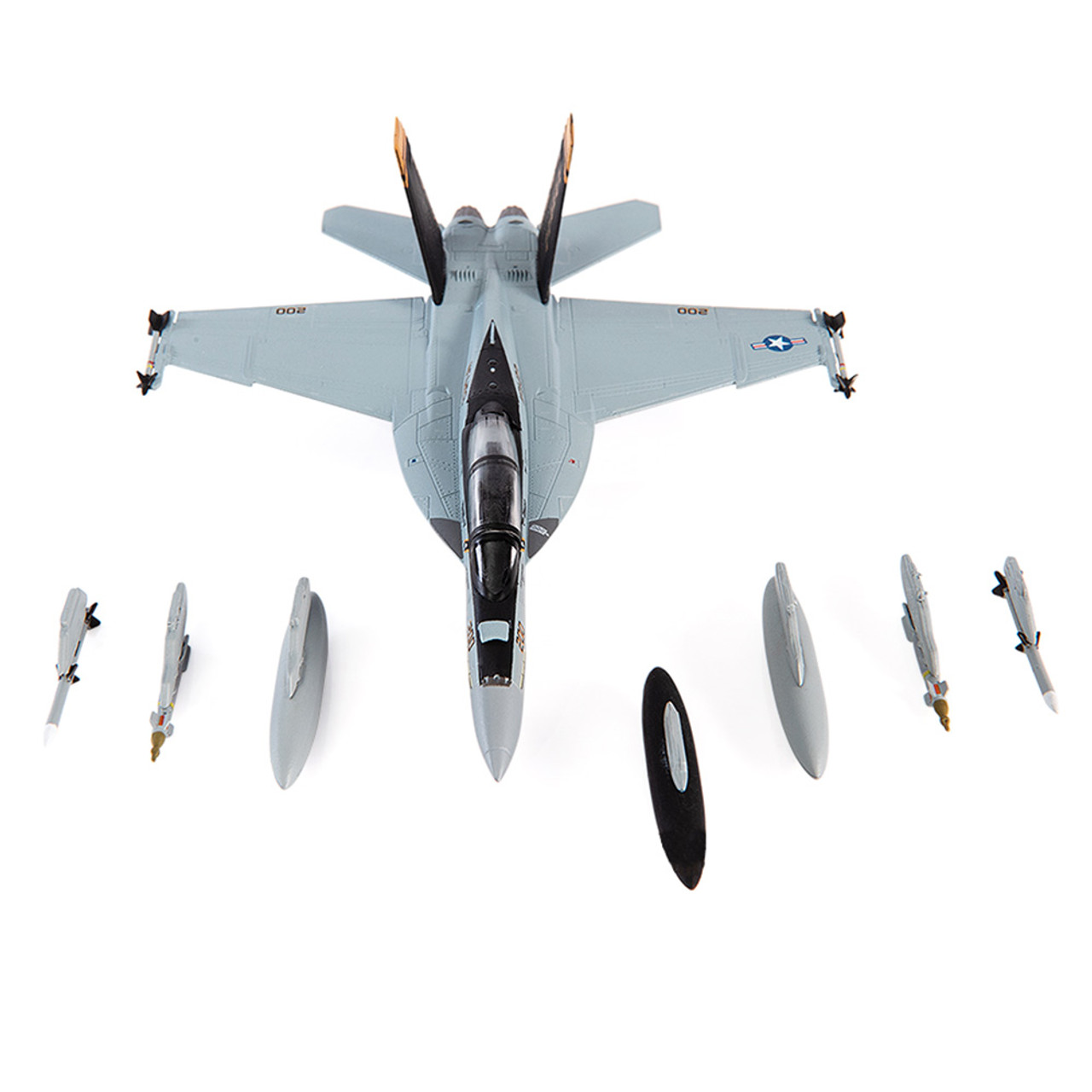 1/144 JC Wings 2018 F/A-18F Super Hornet U.S. NAVY VFA-103 Jolly Rogers, 75th Anniversary Edition Model