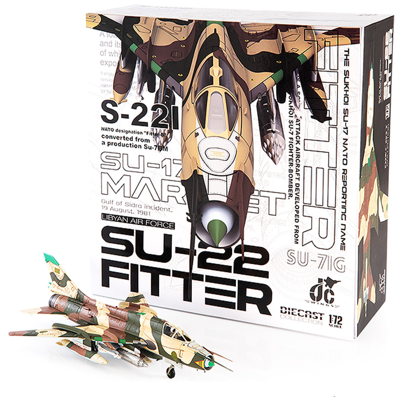 1/72 JC Wings 1981 SU-22 Fitter Libyan Air Force,  Gulf of Sidra incident, 19 August  Model