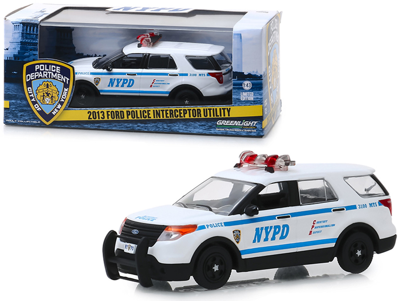 1/43 Greenlight 2013 Ford Explorer Police Interceptor Utility 