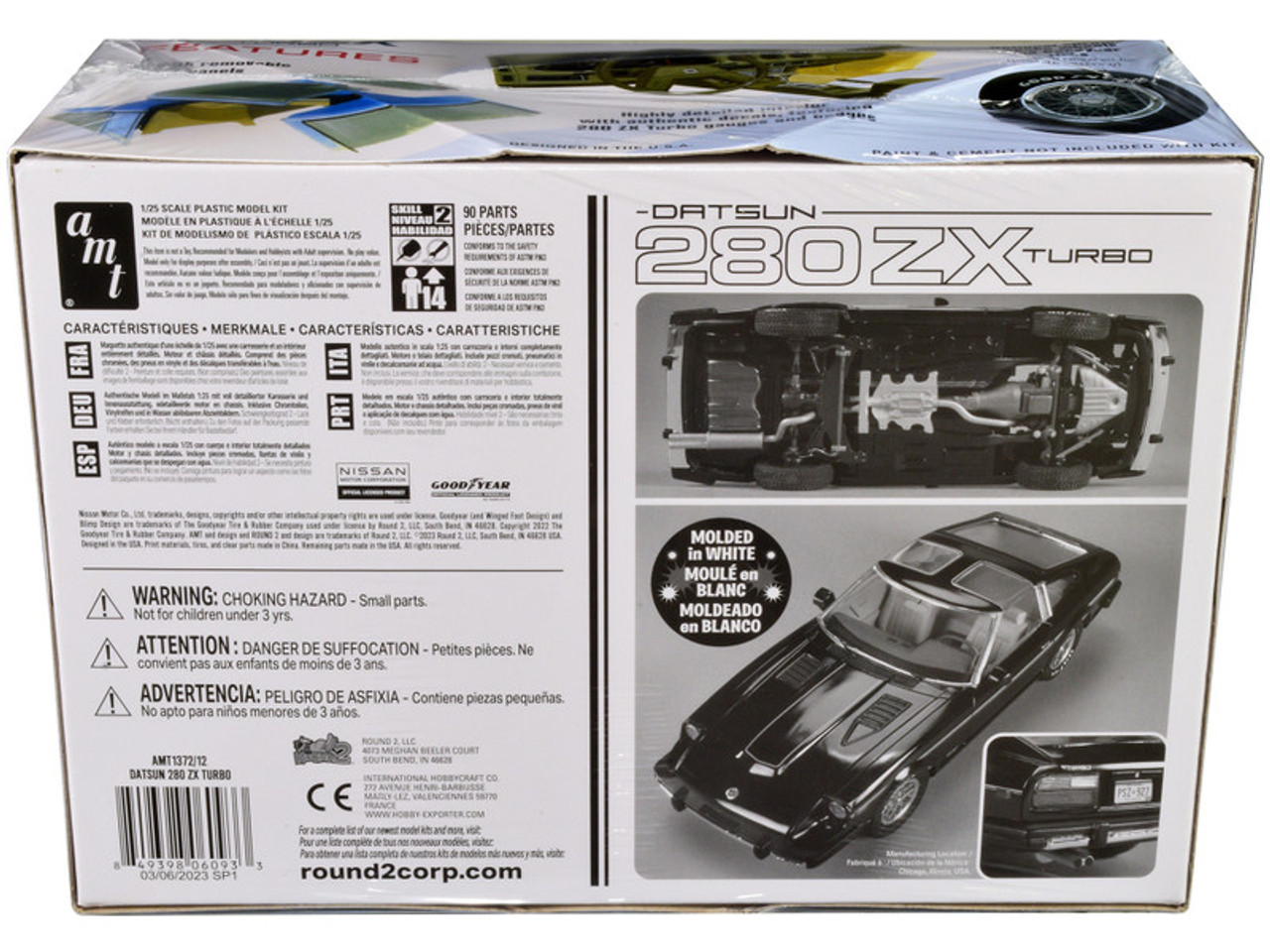 Skill 2 Model Kit Datsun 280ZX Turbo 1/25 Scale Model by AMT 