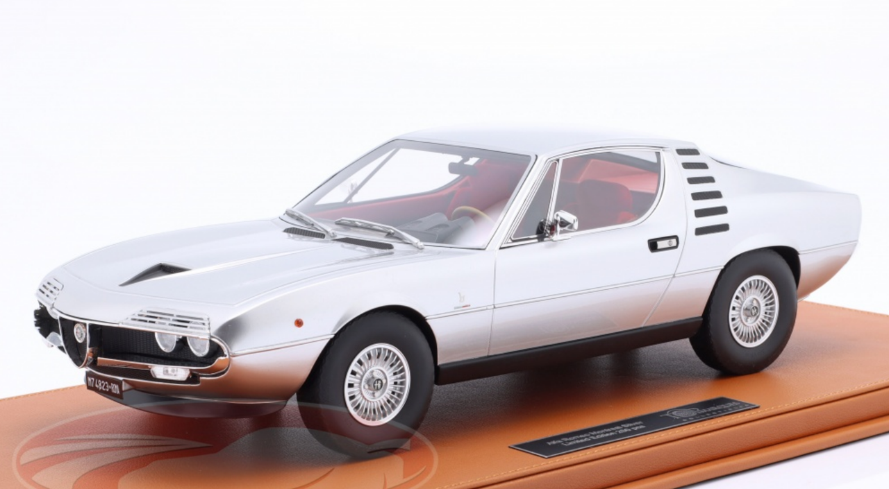 1/12 TopMarques 1970 Alfa Romeo Montreal (Silver) Car Model