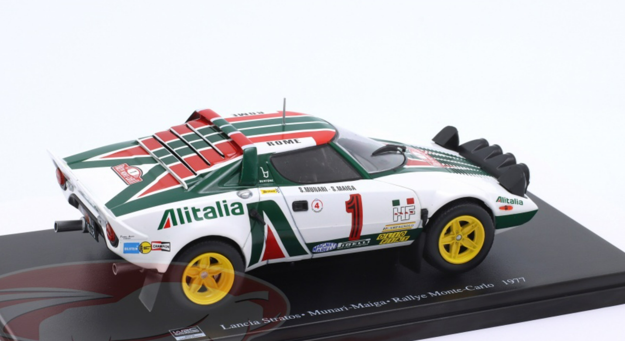 Voiture Diecast Lancia Stratos HF Rally Montecarlo 1977 1:43 Ixo Altaya - Neuf