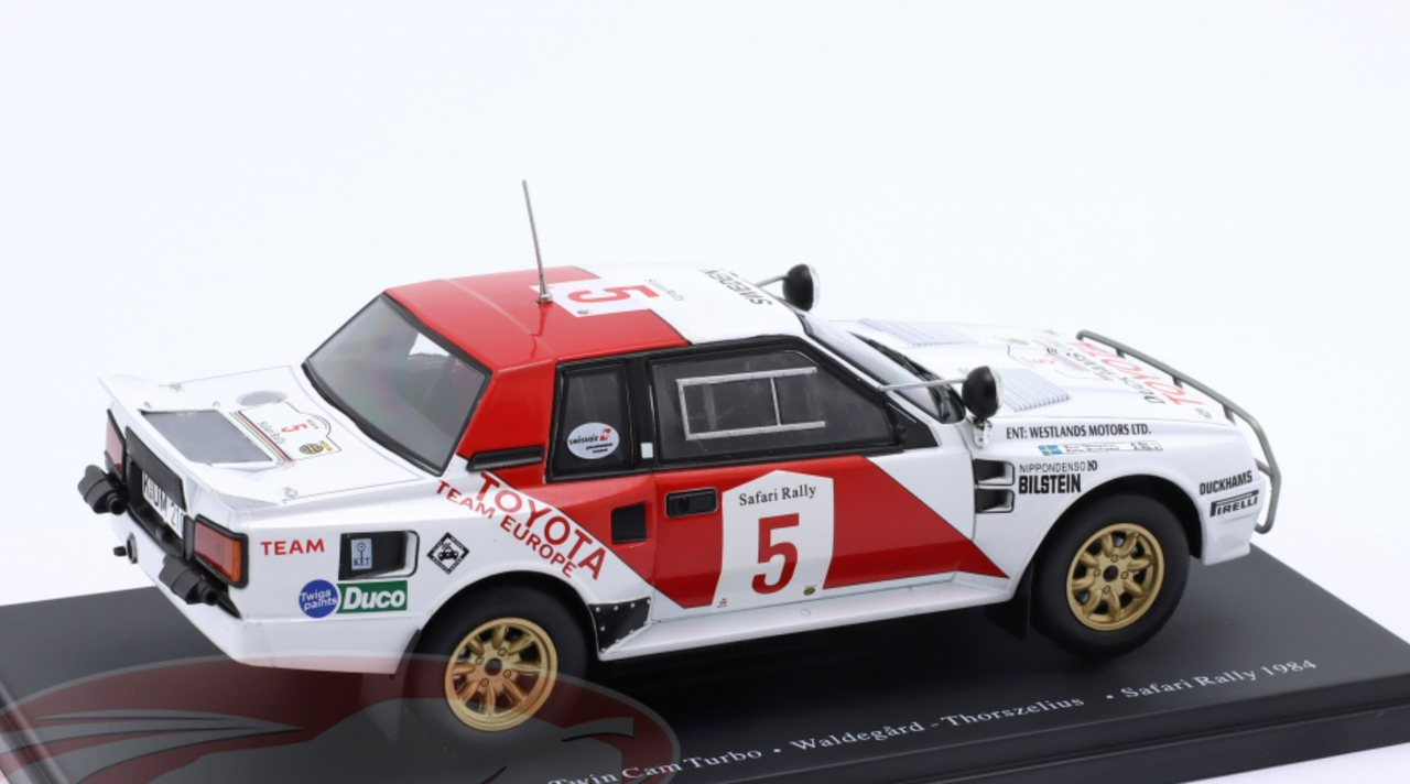 Toyota Celica TwinCam Turbo n° 3 2ème Rallye Safari 1985 1/24 Ixo Models RAL025B Toyota Celica TwinCam Turbo n° 3 2ème Rallye Safari 1985 1/24 Ixo Models RAL025B