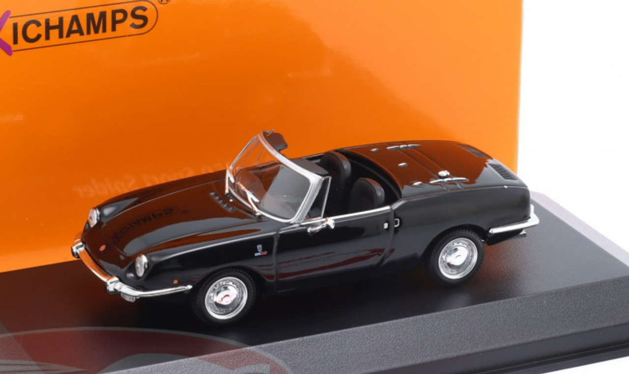 1/43 Minichamps 1968 Fiat 850 Sport Spider (Black) Car Model