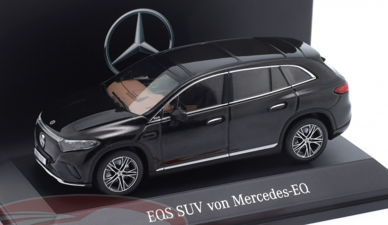 1/43 Dealer Edition Mercedes-Benz EQS (X296) (Black) Car Model