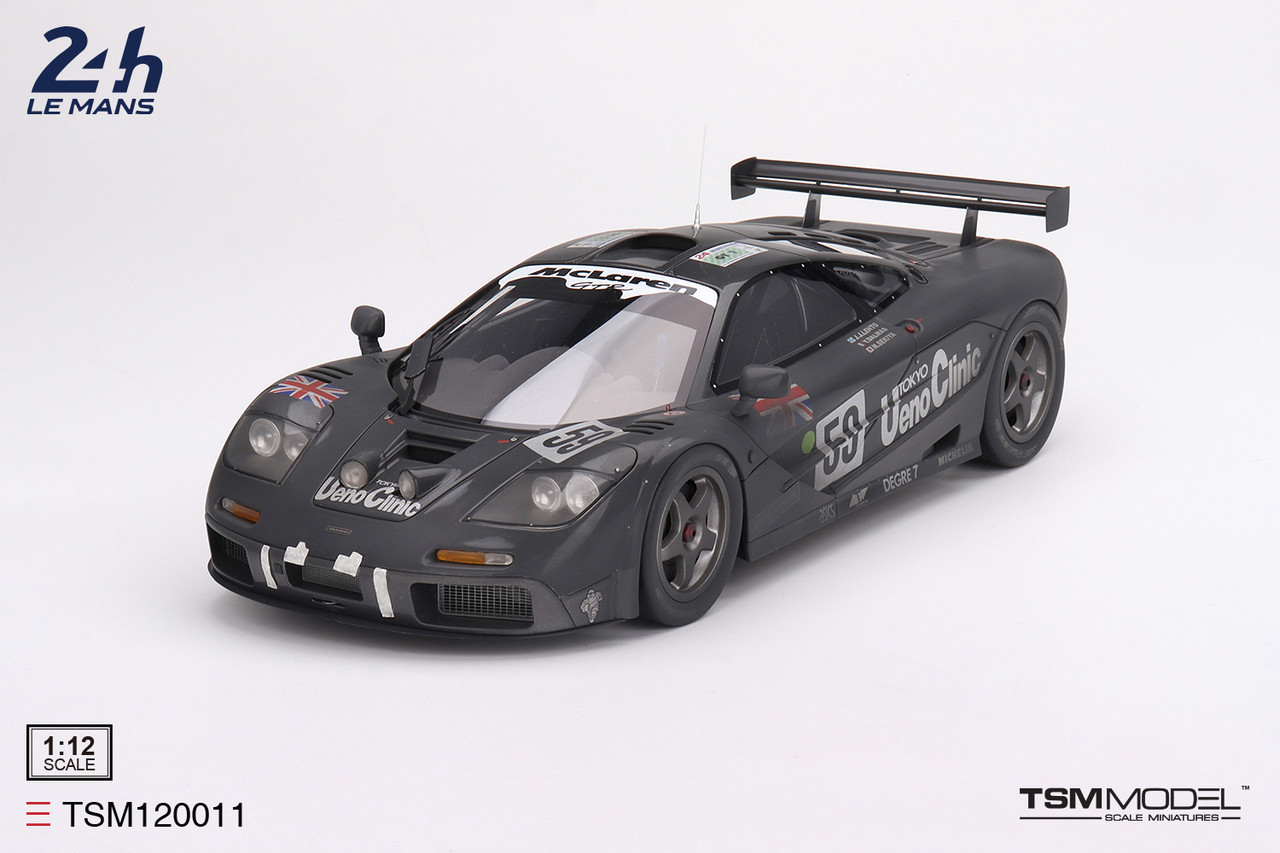 1/12 TSM McLaren F1 GTR #59 1995 Le Mans 24Hr Winner Post Race Weathered Version Resin Car Model