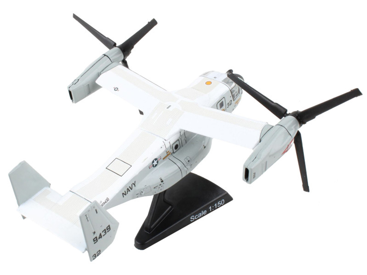 Bell Boeing CMV-22B Osprey Aircraft "United States Navy Air Force" 1/150 Diecast Model Airplane by Postage Stamp