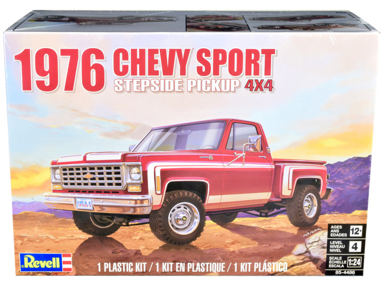 Johnny&#39;s - 専用 Level 4 Model Kit 1976 Chevrolet Sports Stepside 4x4 Pickup