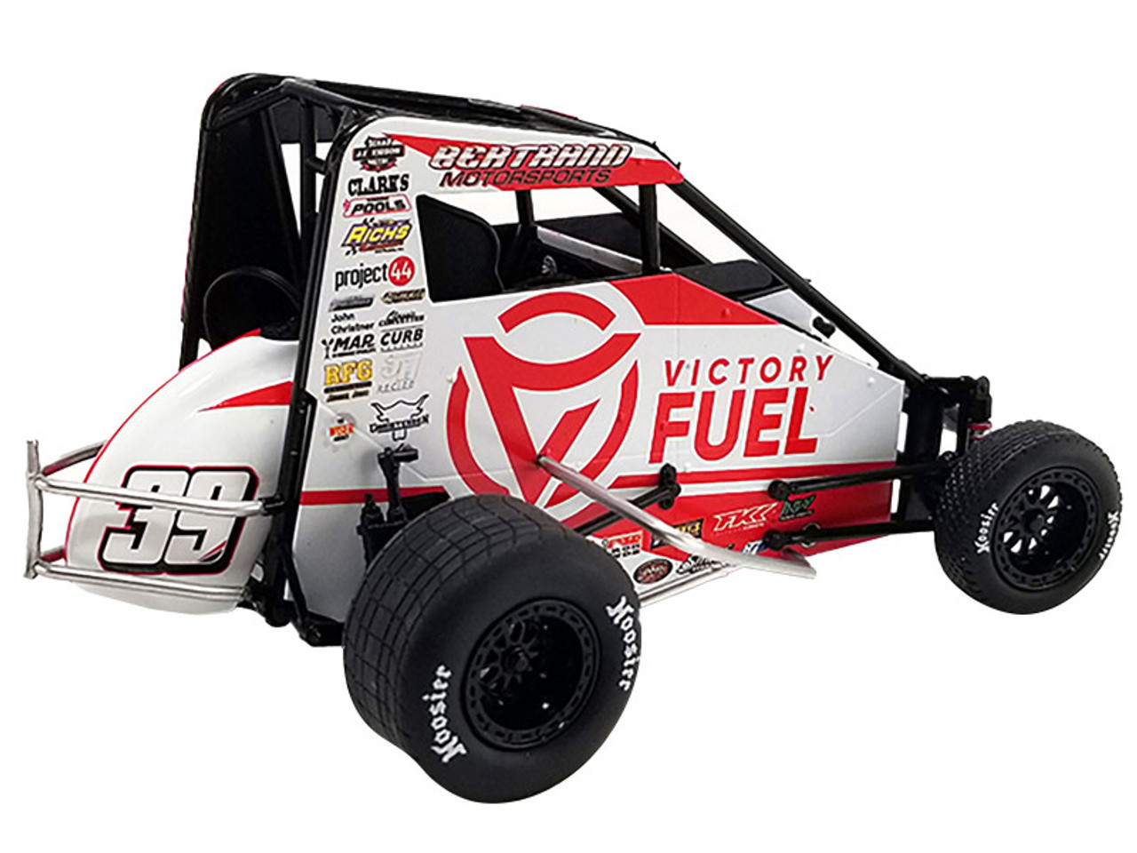 2023 #39 Victory Fuel/ Swindell Speedlabs Midget Car - Logan Seavey - 2023 Chili Bowl Champion 1/18 Diecast Model Car by ACME