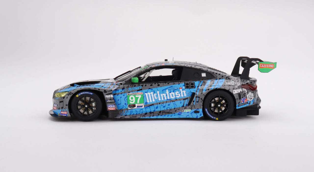 1/18 Top speed BMW M4 GT3 #97 Turner Motorsports IMSA 2023 Laguna Seca GTD 2nd Place Resin Car Model