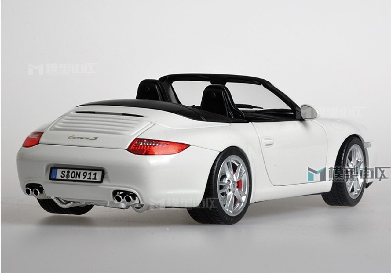 1/18 Norev Porsche 911 Carrera S Cabriolet (White) Diecast Car 