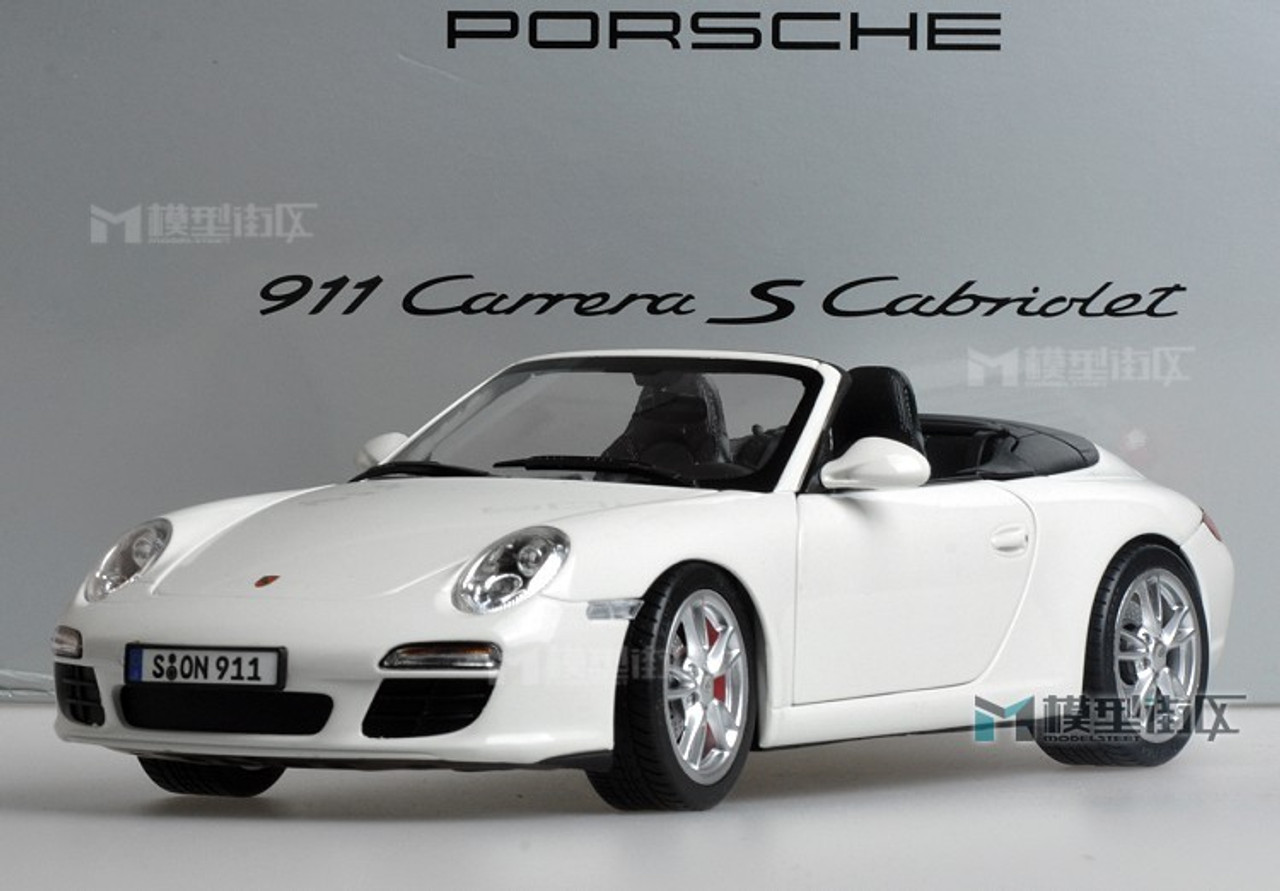 1/18 Norev Porsche 911 Carrera S Cabriolet (White) Diecast Car Model