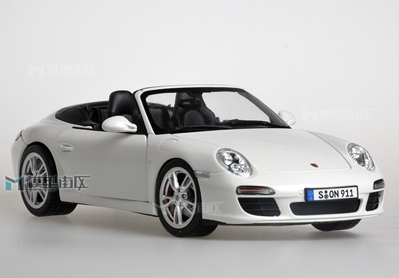 1/18 Norev Porsche 911 Carrera S Cabriolet (White) Diecast Car Model