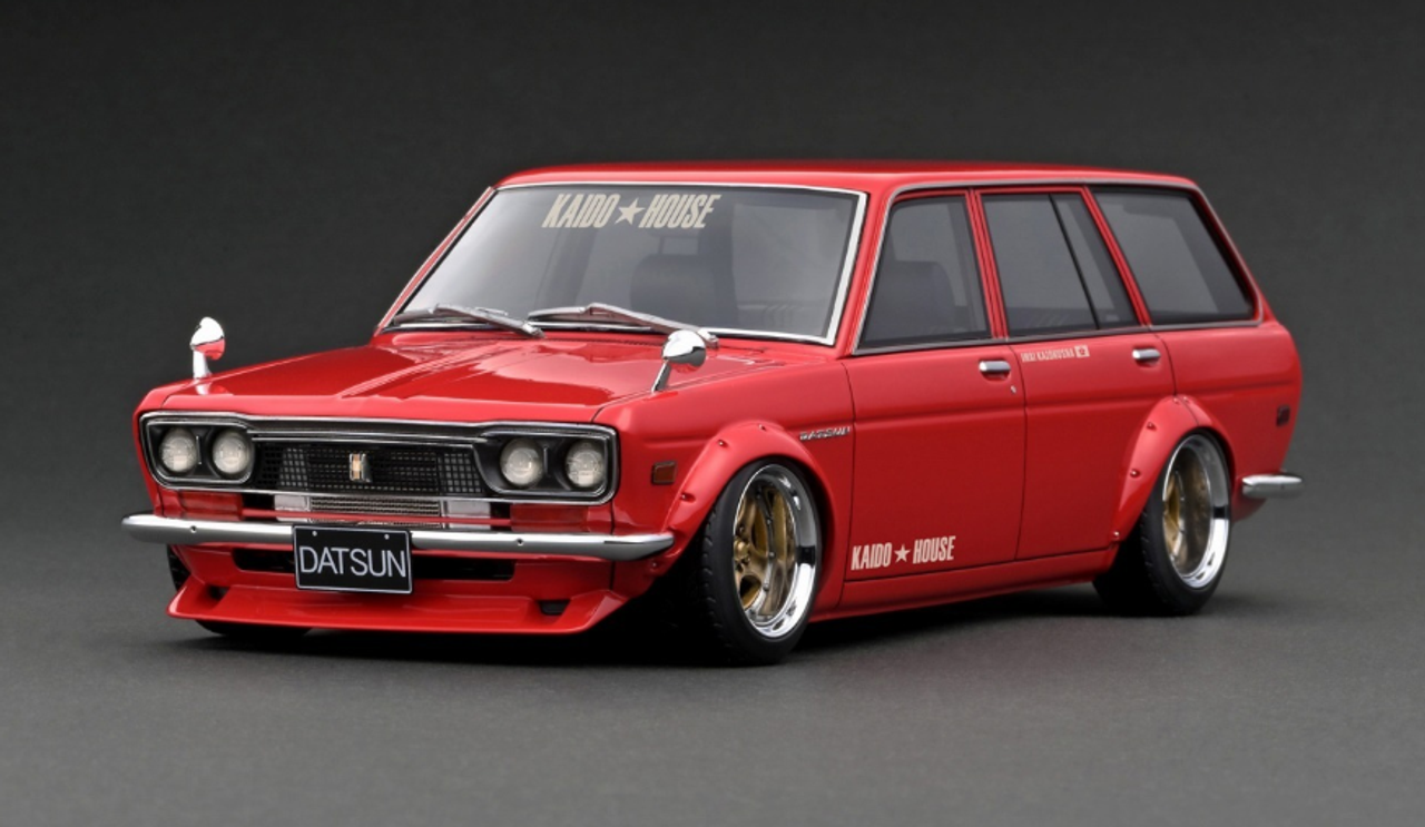 限定SALE品質保証1/18　イグニッションモデル　ダットサン　ブルバード　510　ワゴン　黄　2222 hpi・racing